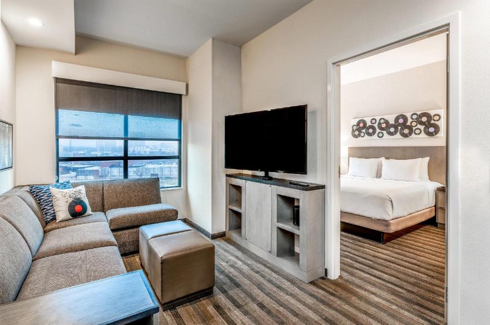 One-Bedroom King Suite with Sofa Bed and Kitchen interior